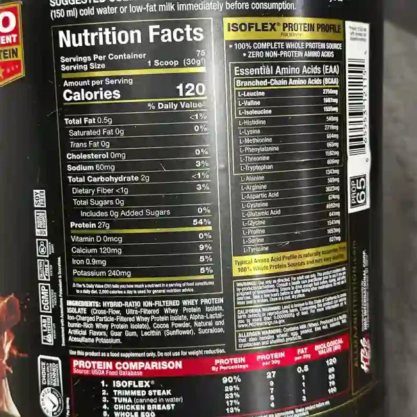 پروتئین وی ایزوله ایزوفلکس آلمکس 2270 گرم | ALLMAX ISOFLEX