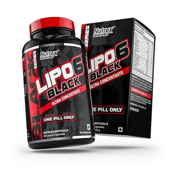 لیپوسیکس چربی سوز 6 بلک ناترکس 60 عددی اصل | Nutrex Lipo-6 Black