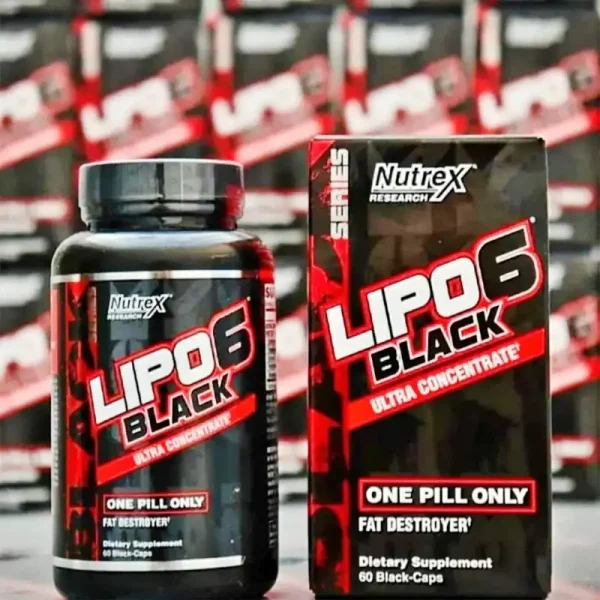 لیپوسیکس چربی سوز 6 بلک ناترکس 60 عددی اصل | Nutrex Lipo-6 Black