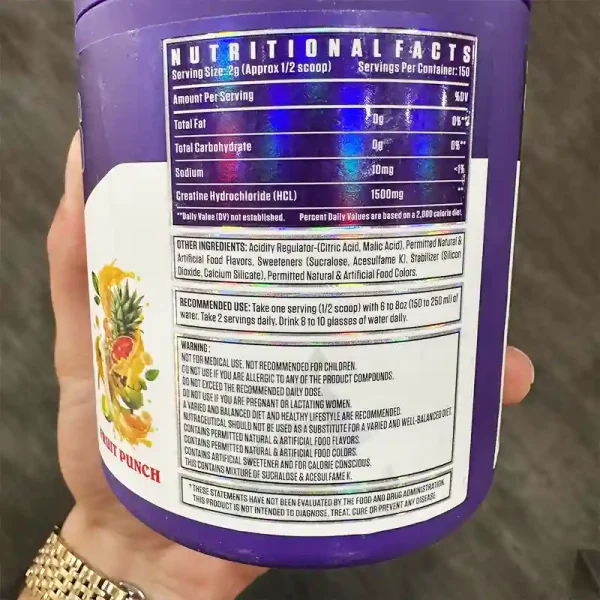 کراتین اچ سی ال دنیس جیمز 300 گرمی اصل | Dennis Jame Creatine HCL