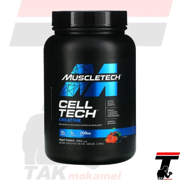 کراتین ترکیبی سل تچ ماسل تک طرح جدید | MuscleTech Cell Tech Creatine 1.3g
