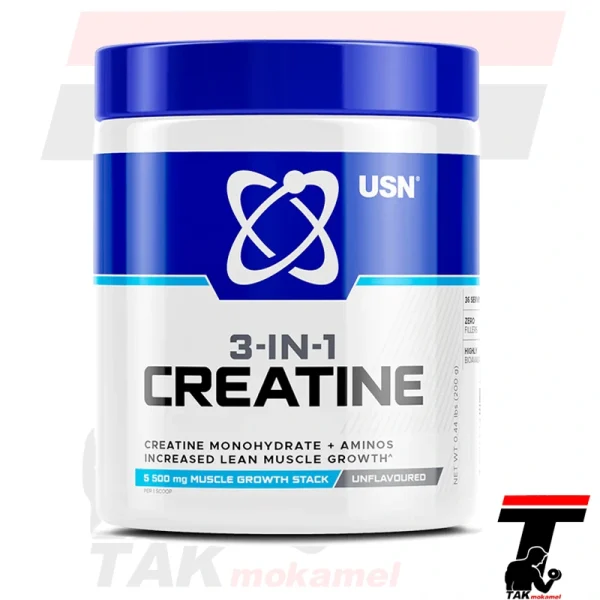 کراتین ترکیبی یو اس ان 3 در 1 اصل | USN 3-in-1 Creatine Monohydrate